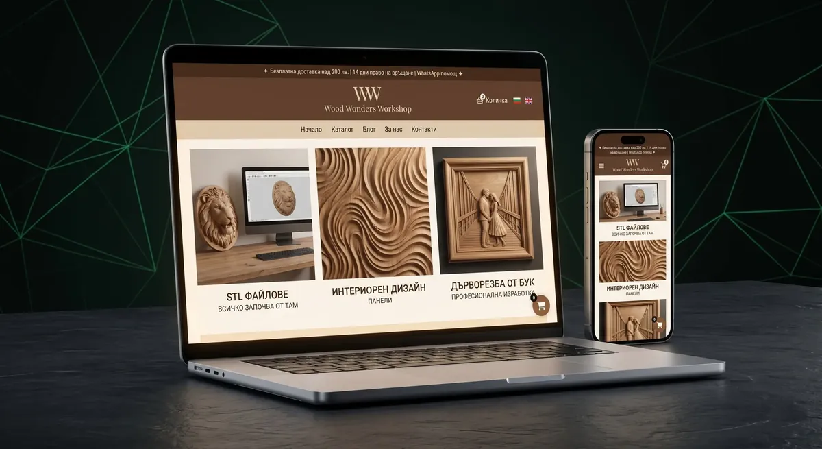 Wood Wonders Workshop mockup